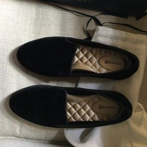 Birdies The Starling black velvet size 7.5 new in box includes cloth storage bag